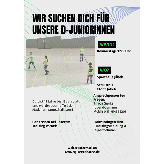 Wir suchen Dich: D-Juniorinnen