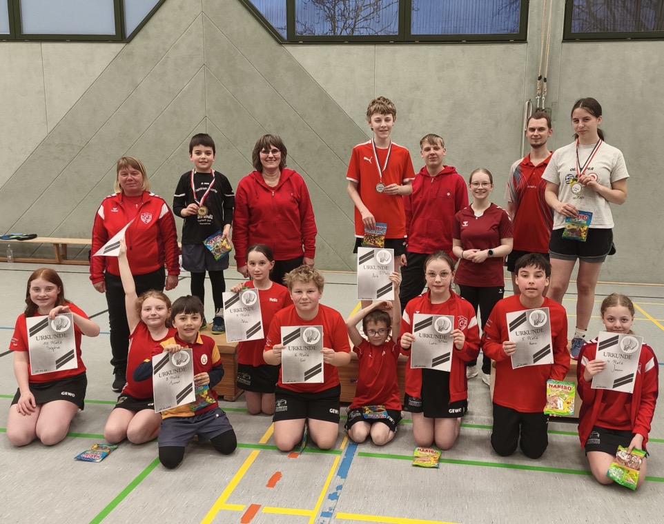 Vereinsmeisterschaft der Tischtennis-Jugend